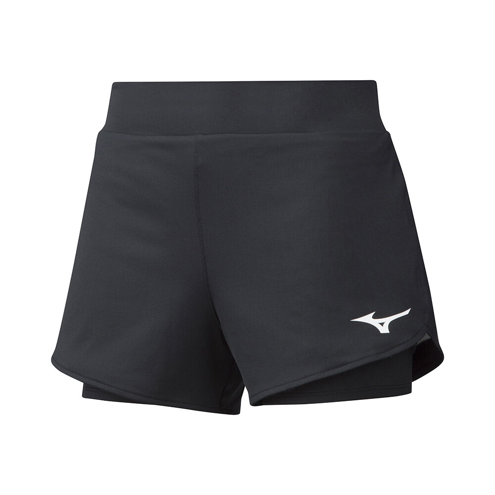 Calções Mizuno Flex - Mulher - Pretas - UDKZR4820